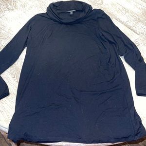 Eileen Fisher Black Cowl Neck Top Size Medium